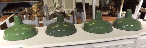 set of 4 old French Light shades